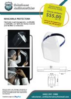 Mascarilla termoformada de pet